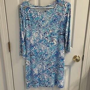 Lilly Pulitzer Sophie Blue and White Dress
